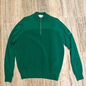 NWOT Martin Golf 1/4 Zip Wind Sweater Green Small